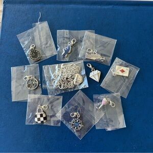 Assorted Silver Charms Bracelet Kit Collection